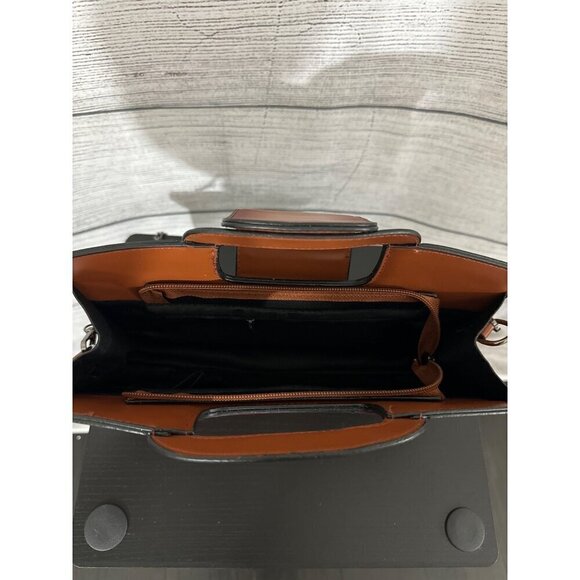 NWOT Top Handle Satchel Women Vintage Flap Tote Clutch Handbag Crossbody Shoulde - Picture 3 of 5